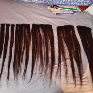 Brown hair extensions